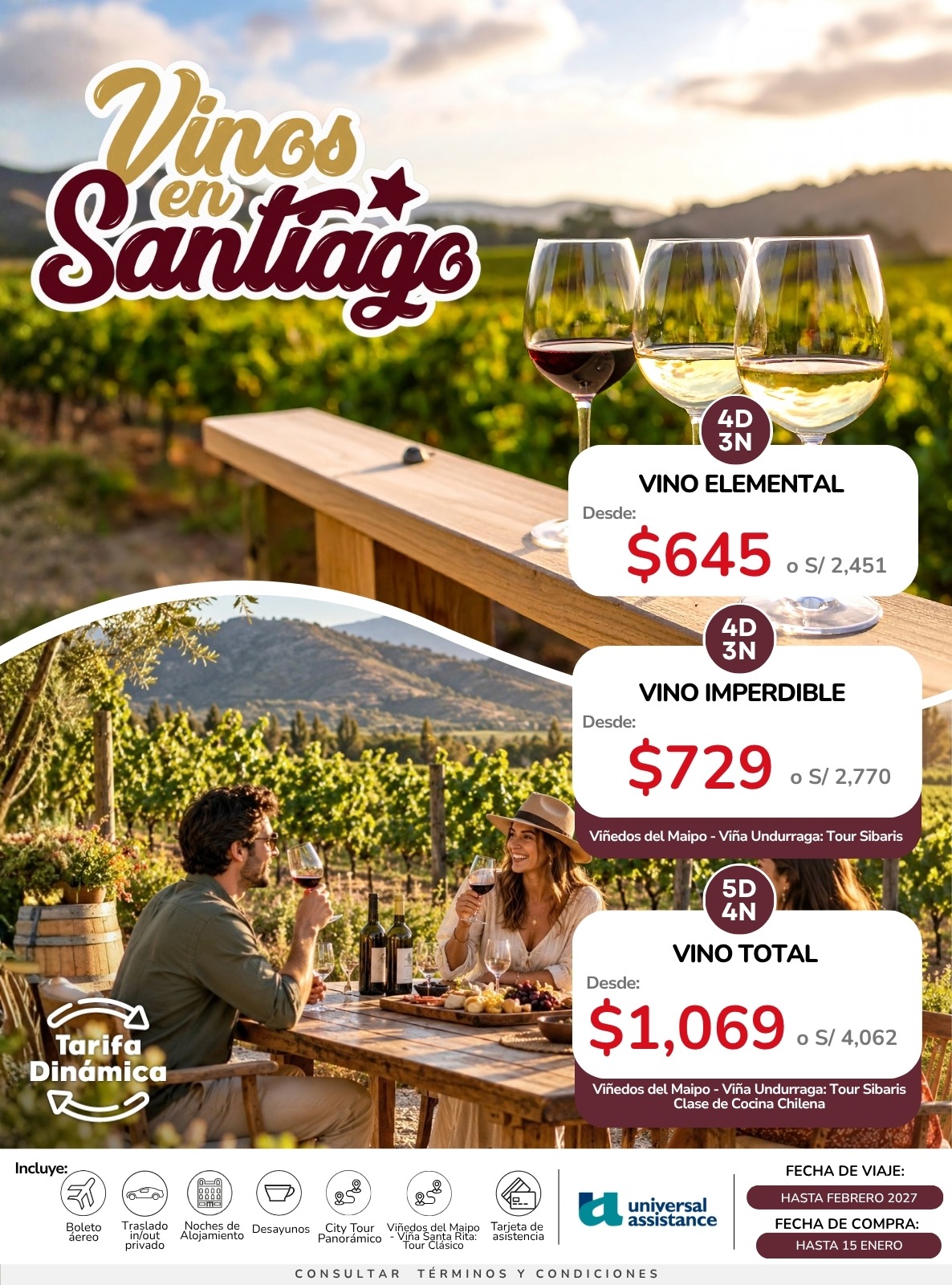 Vino y Santiago