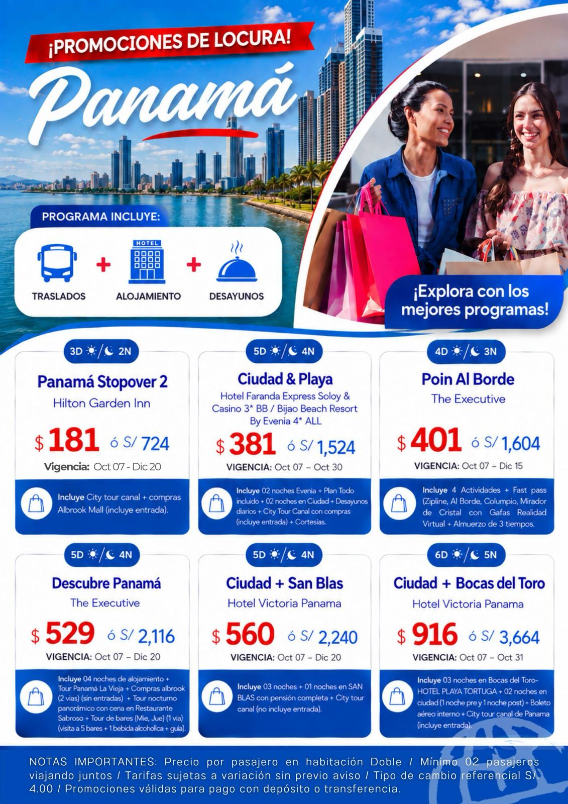 Panamá · combinados