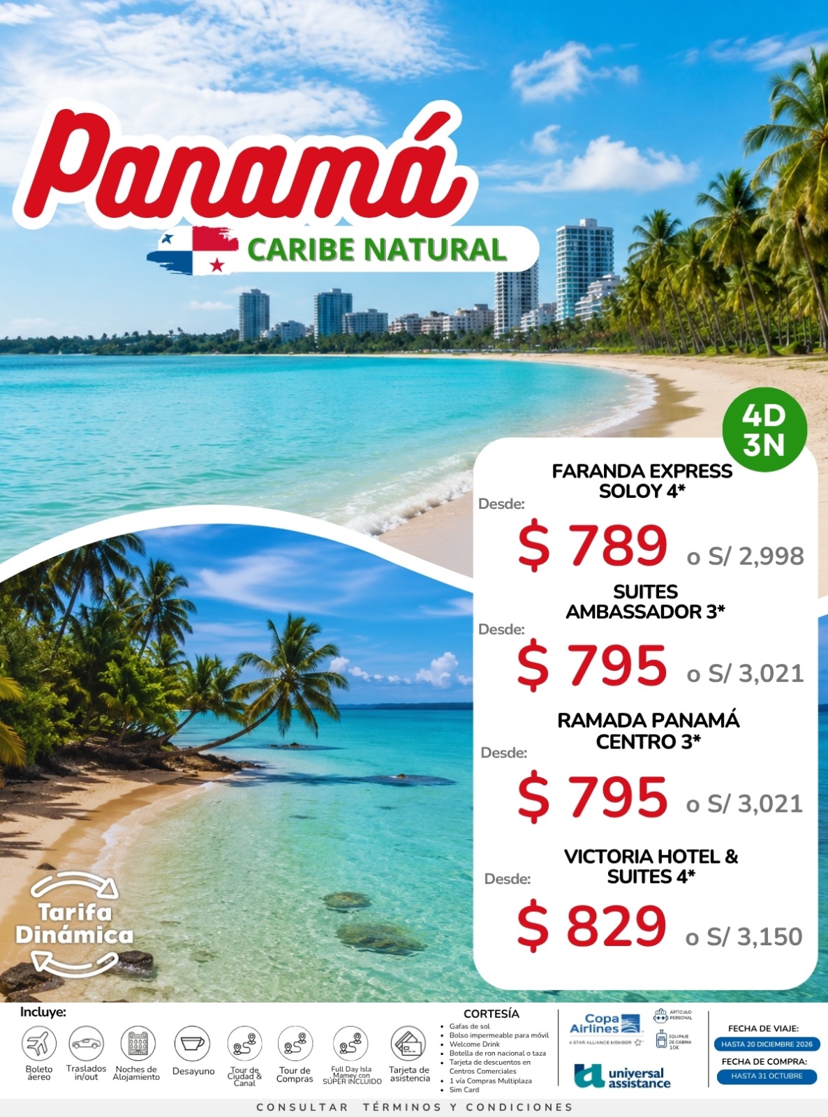 Panamá · Caribe natural