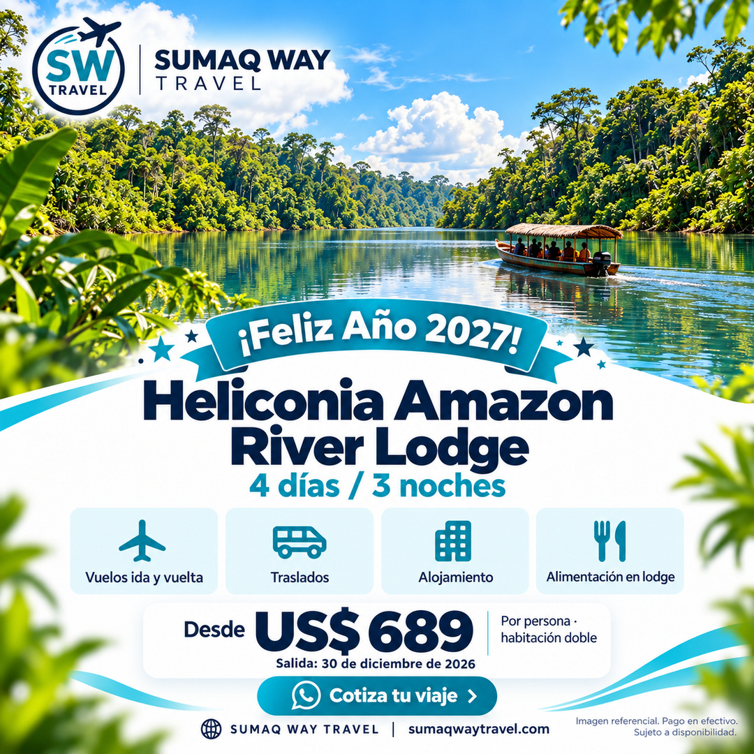 Heliconia amazon river lodge ano nuevo 2027