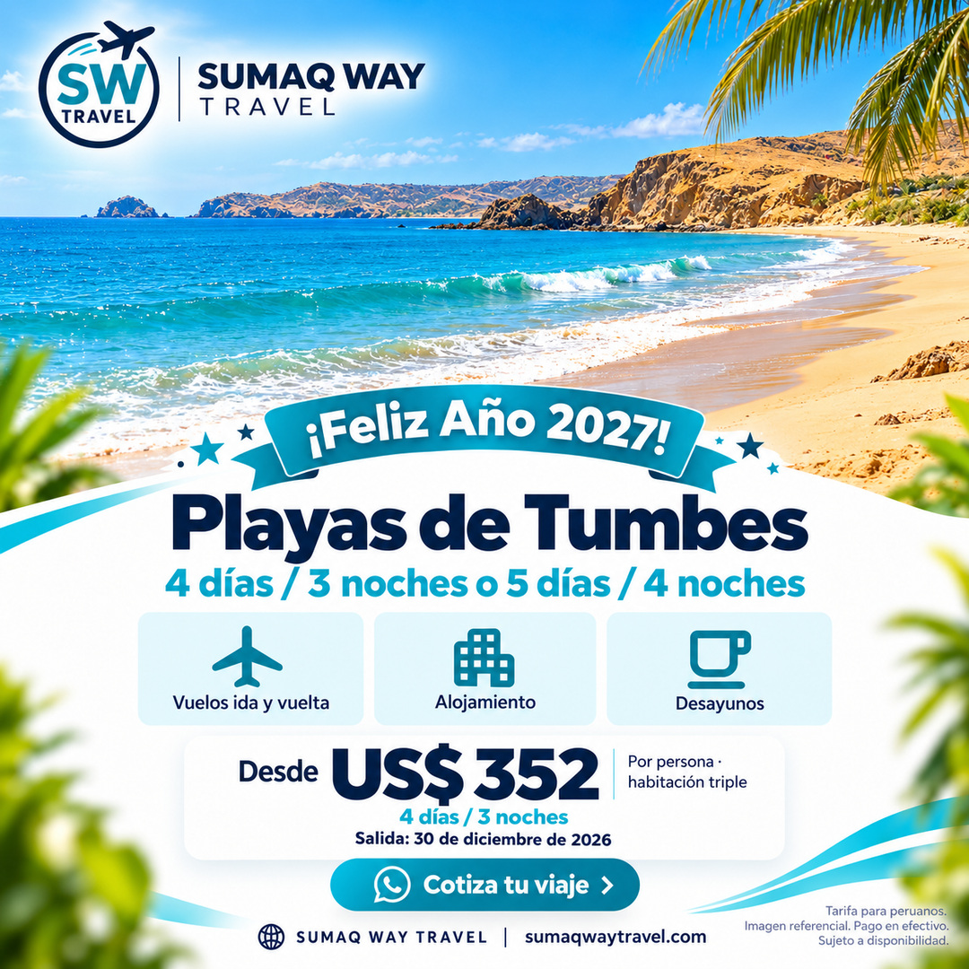 Playas de tumbes ano nuevo 2027